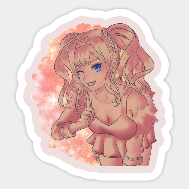 Zeta Sticker by Lilynee-